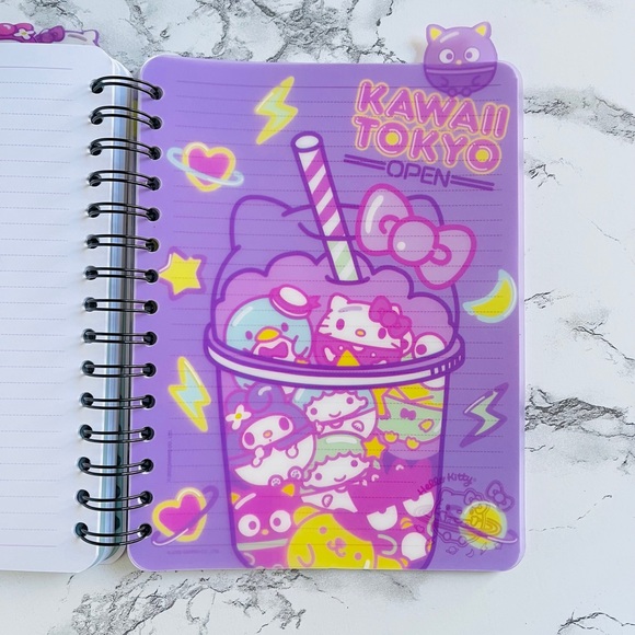 Sanrio Office Hello Kitty Friends Kawaii Tokyo Tabbed Journal